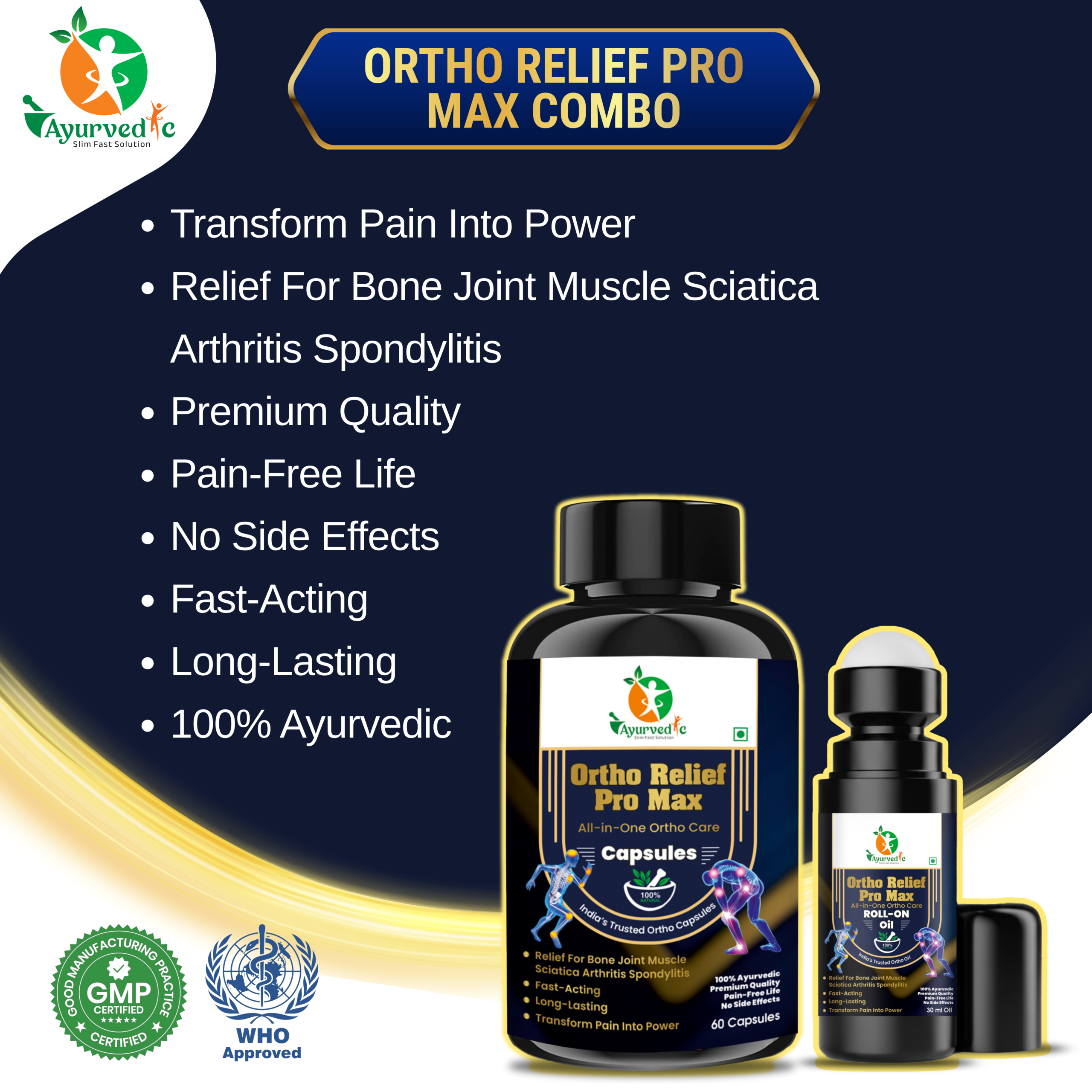 Ortho Relief Pro Max Combo