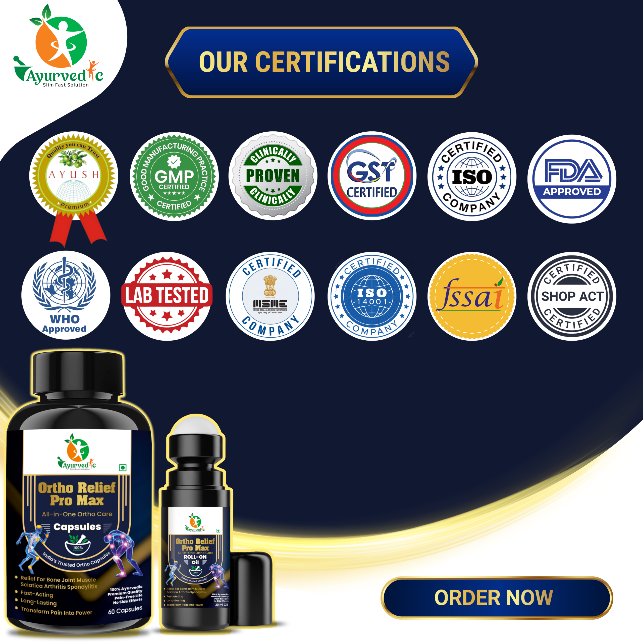 Ortho Relief Pro Max Combo