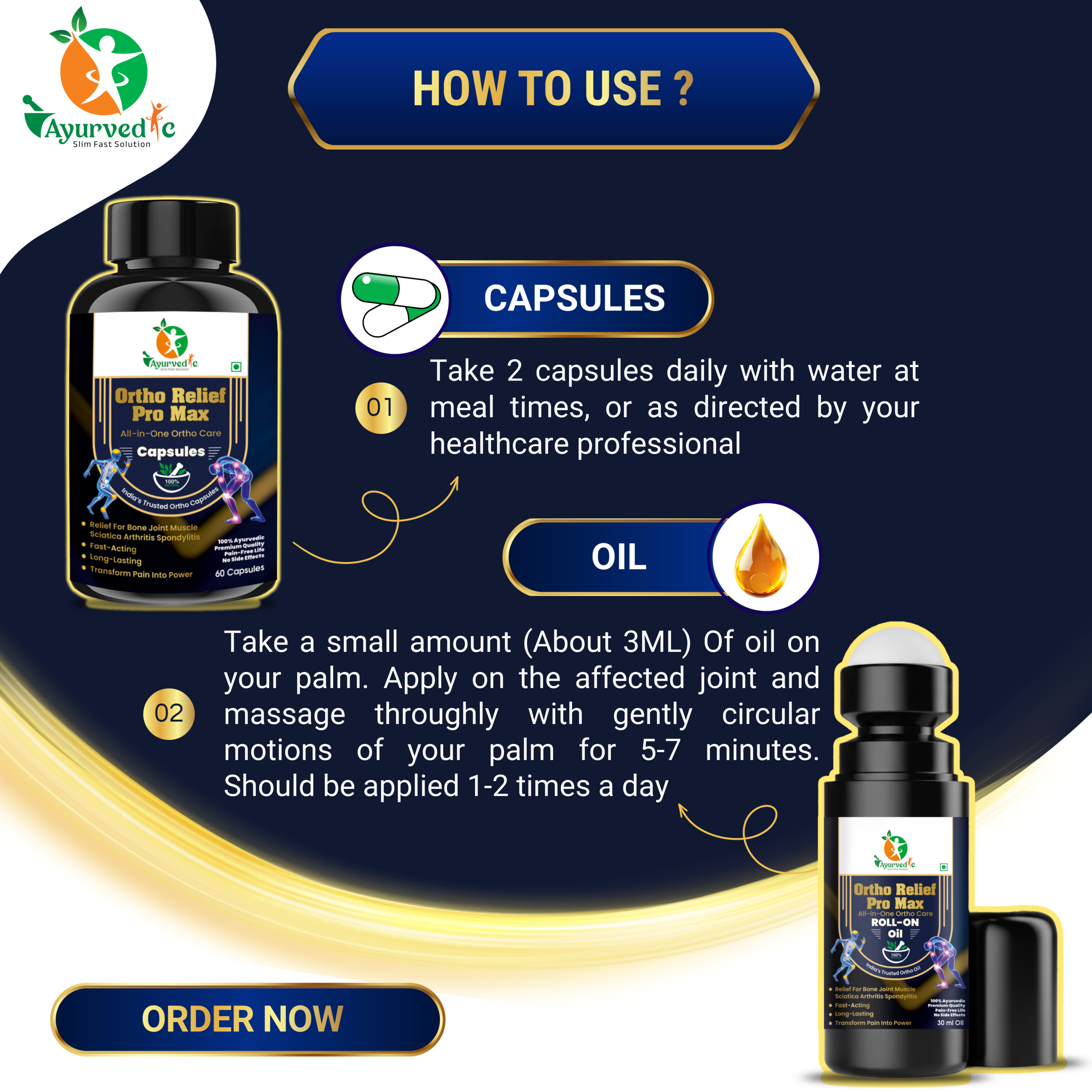 Ortho Relief Pro Max Combo